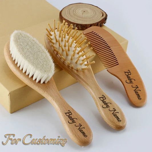 Ensemble de brosse à cheveux bébé personnalisable